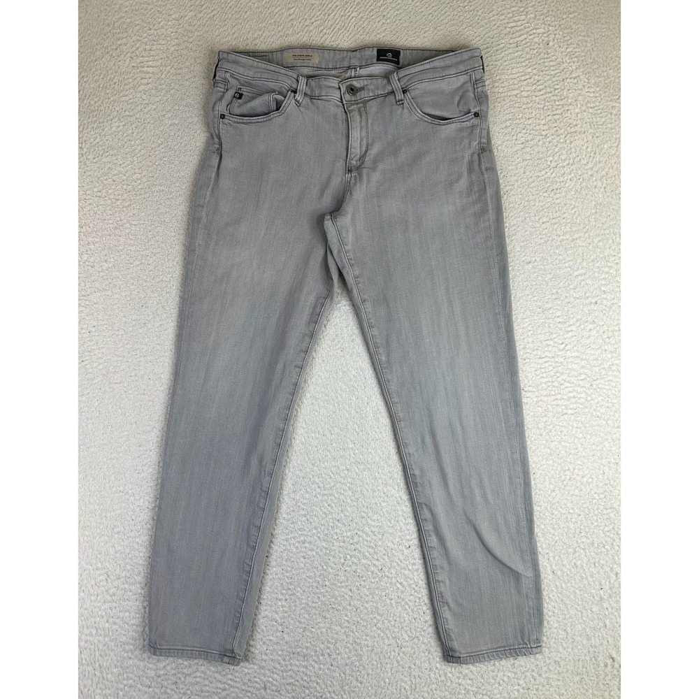 AG Adriano Goldschmied Stevie‎ Ankle Jeans Womens 32R Gray Mid Rise Slim Denim